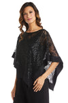 R&M Richards Formal Lace Poncho Top 2117 - The Dress Outlet