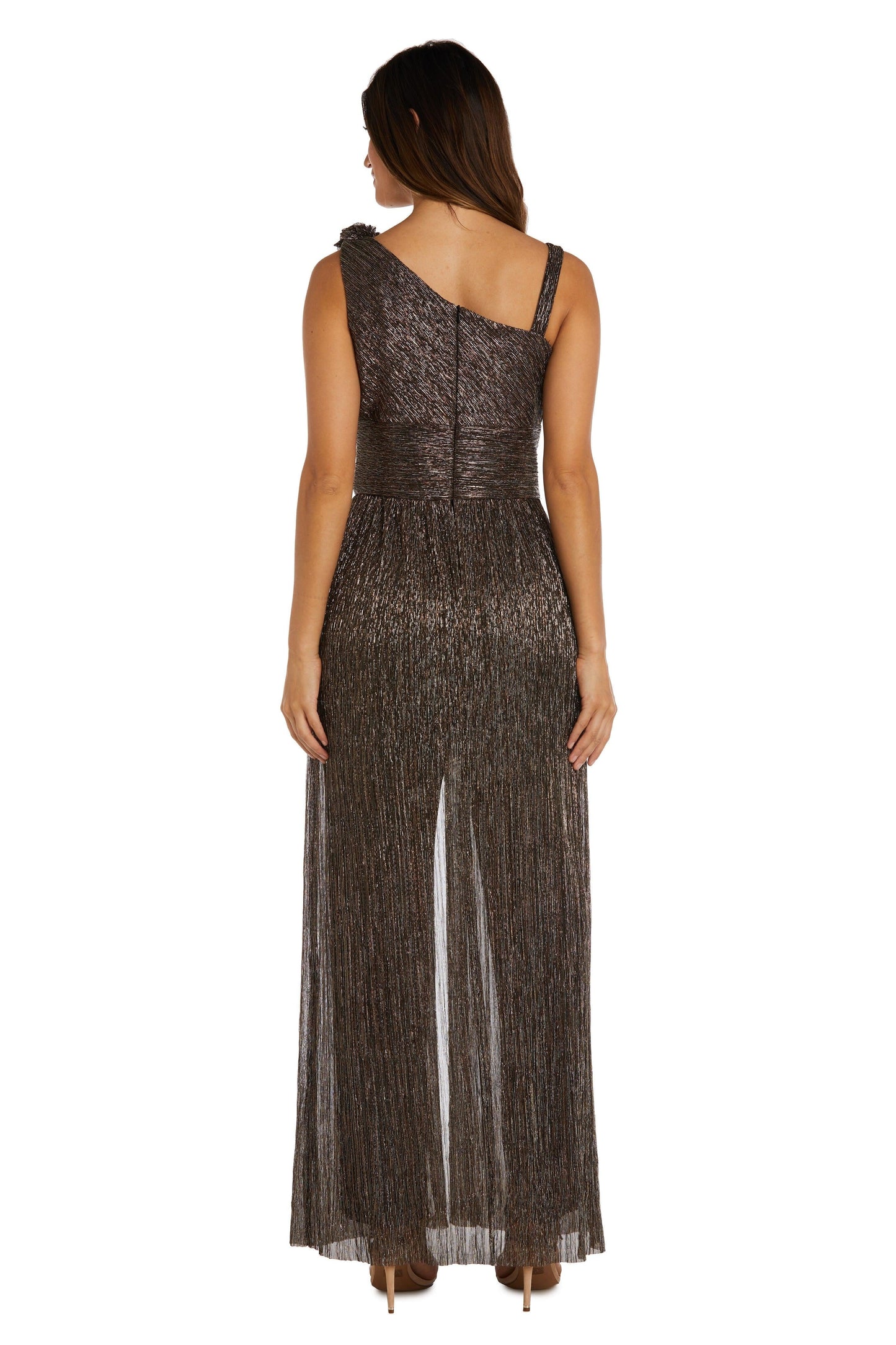 R&M Richards Formal One Shoulder Jumpsuit 9628 - The Dress Outlet