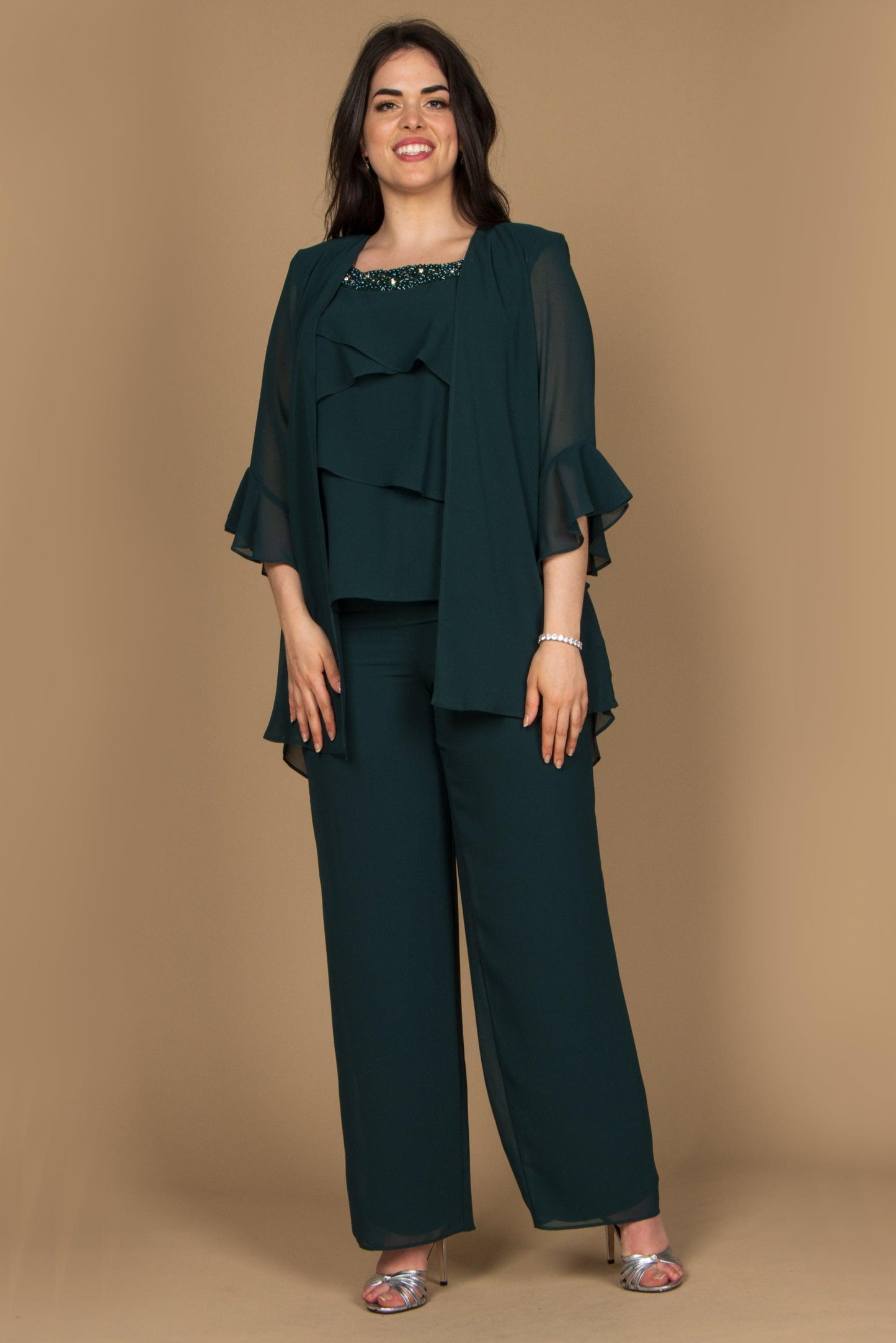Pant Suits Formal Pantsuit Dark Green
