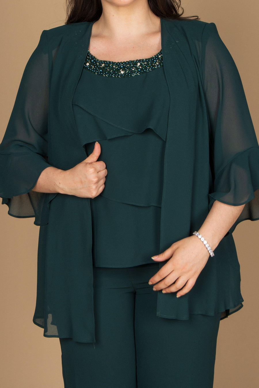 Pant Suits Formal Pantsuit Dark Green