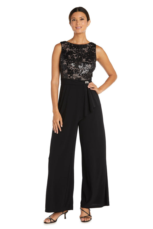 R&M Richards Formal Sleeveless Petite Jumpsuit 9054P - The Dress Outlet