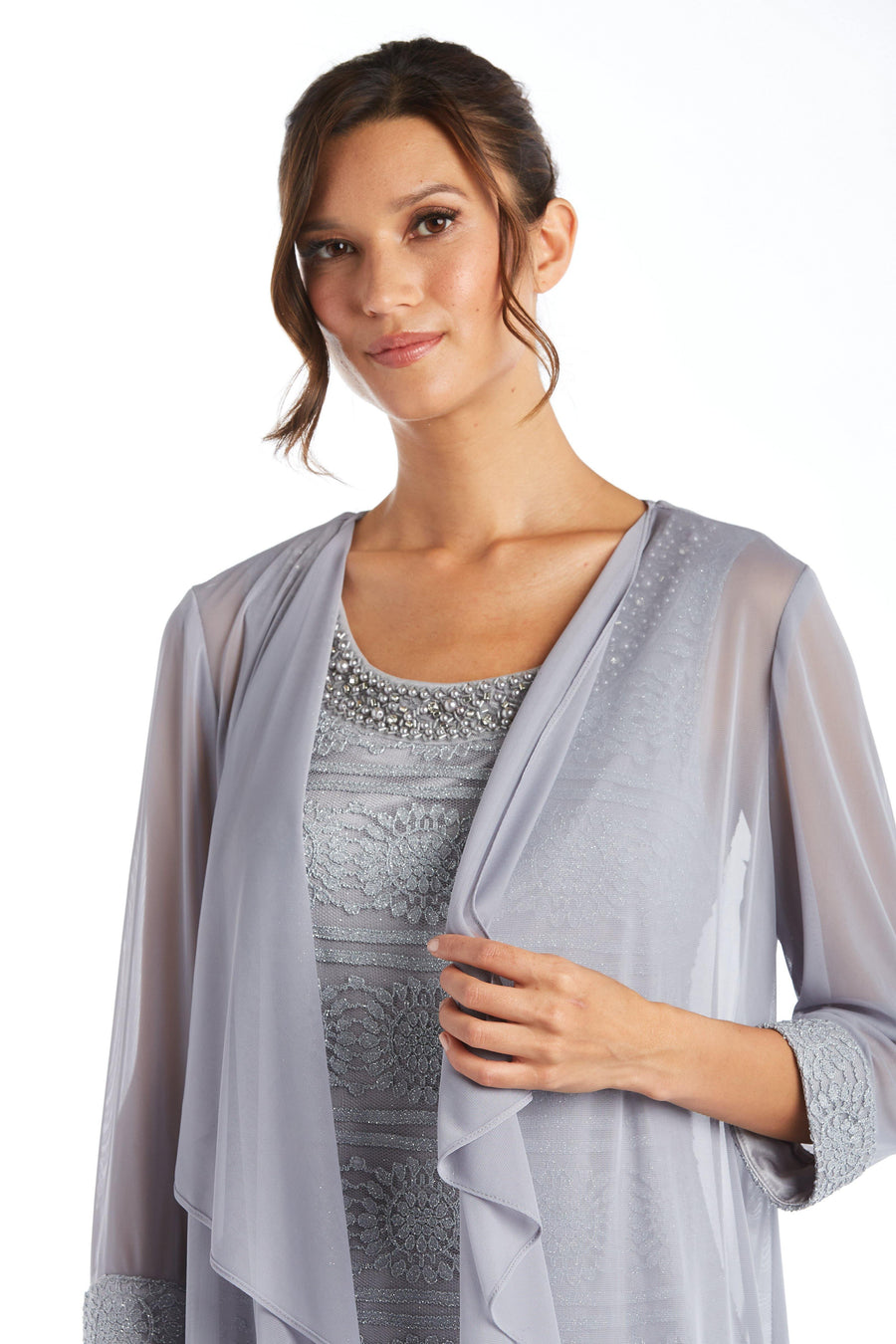 R&M Richards Long Formal Beaded Pant Suit Sale - The Dress Outlet