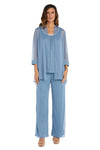 R&M Richards Long Formal Chiffon Pant Suit 2593 - The Dress Outlet
