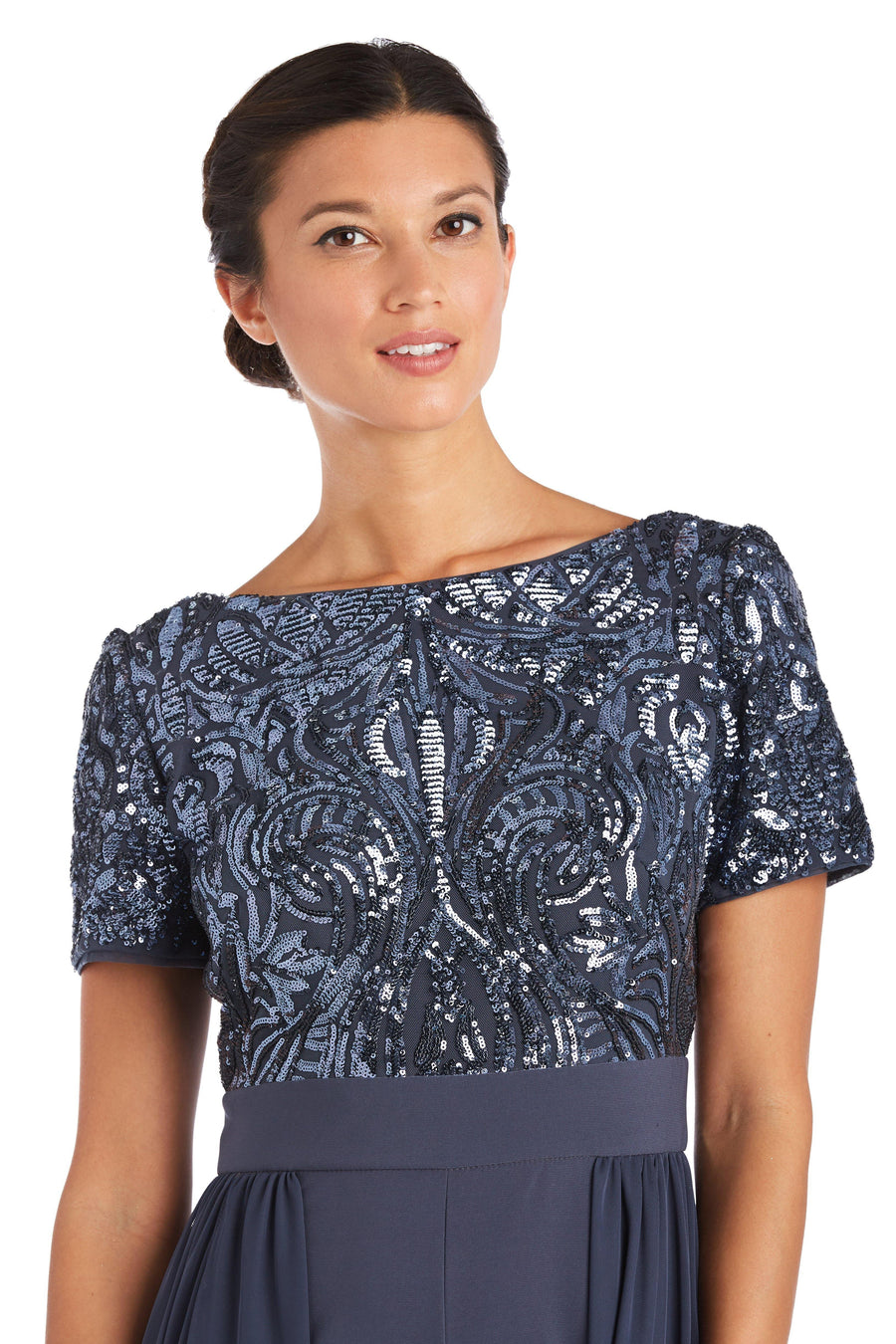 R&M Richards Long Formal High Low Jumpsuit 7632 - The Dress Outlet