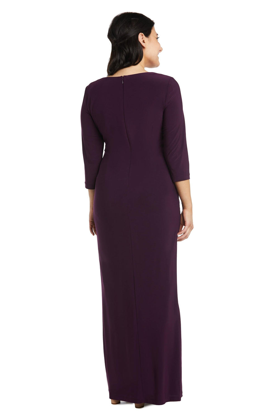 R&M Richards Long Formal Petite Dress 3780P - The Dress Outlet