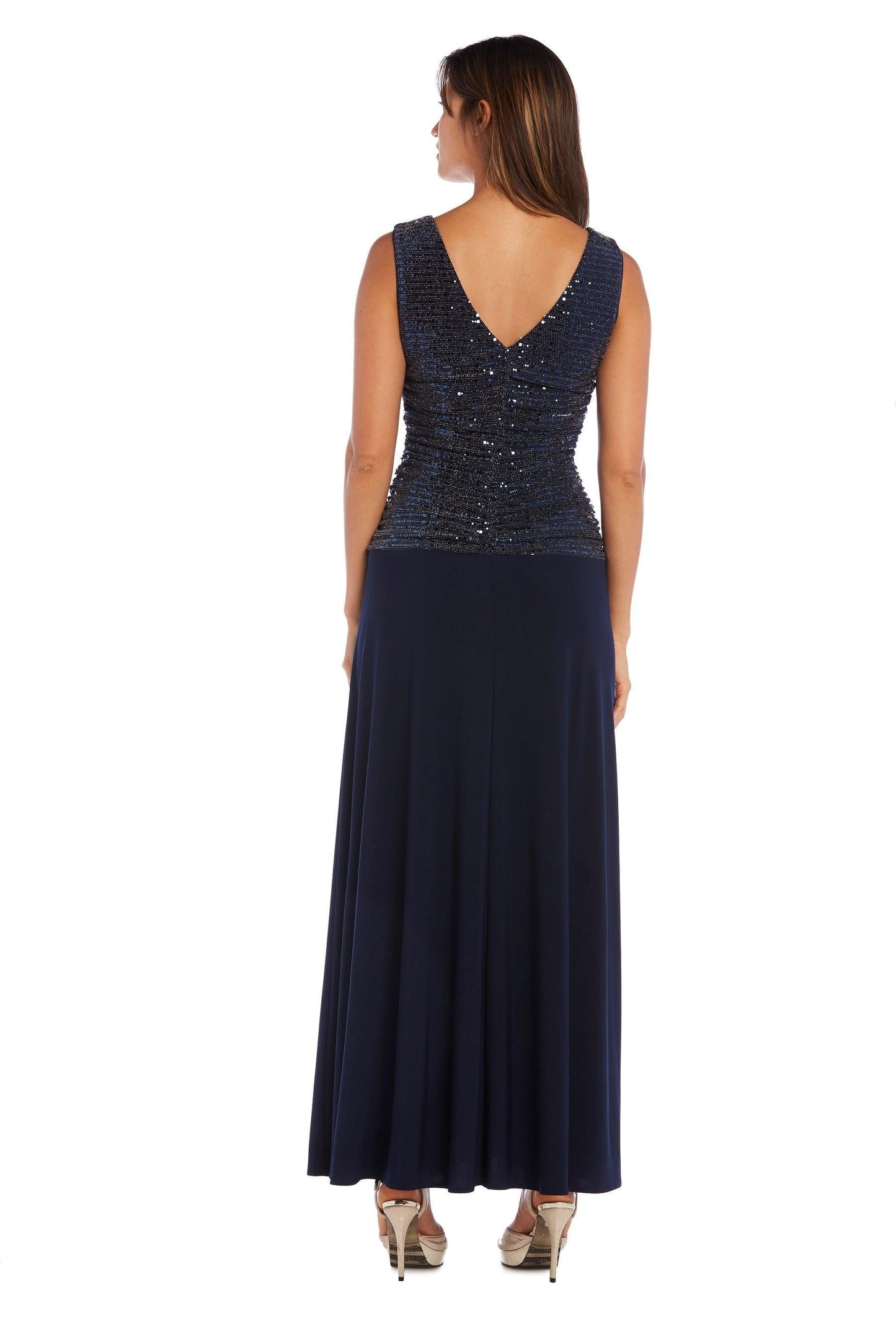 R&M Richards Long Formal Petite Dress 9159P - The Dress Outlet