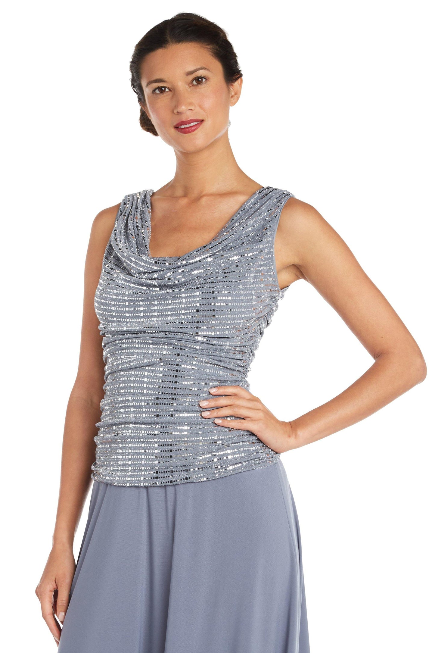 R&M Richards Long Formal Petite Dress 9159P - The Dress Outlet