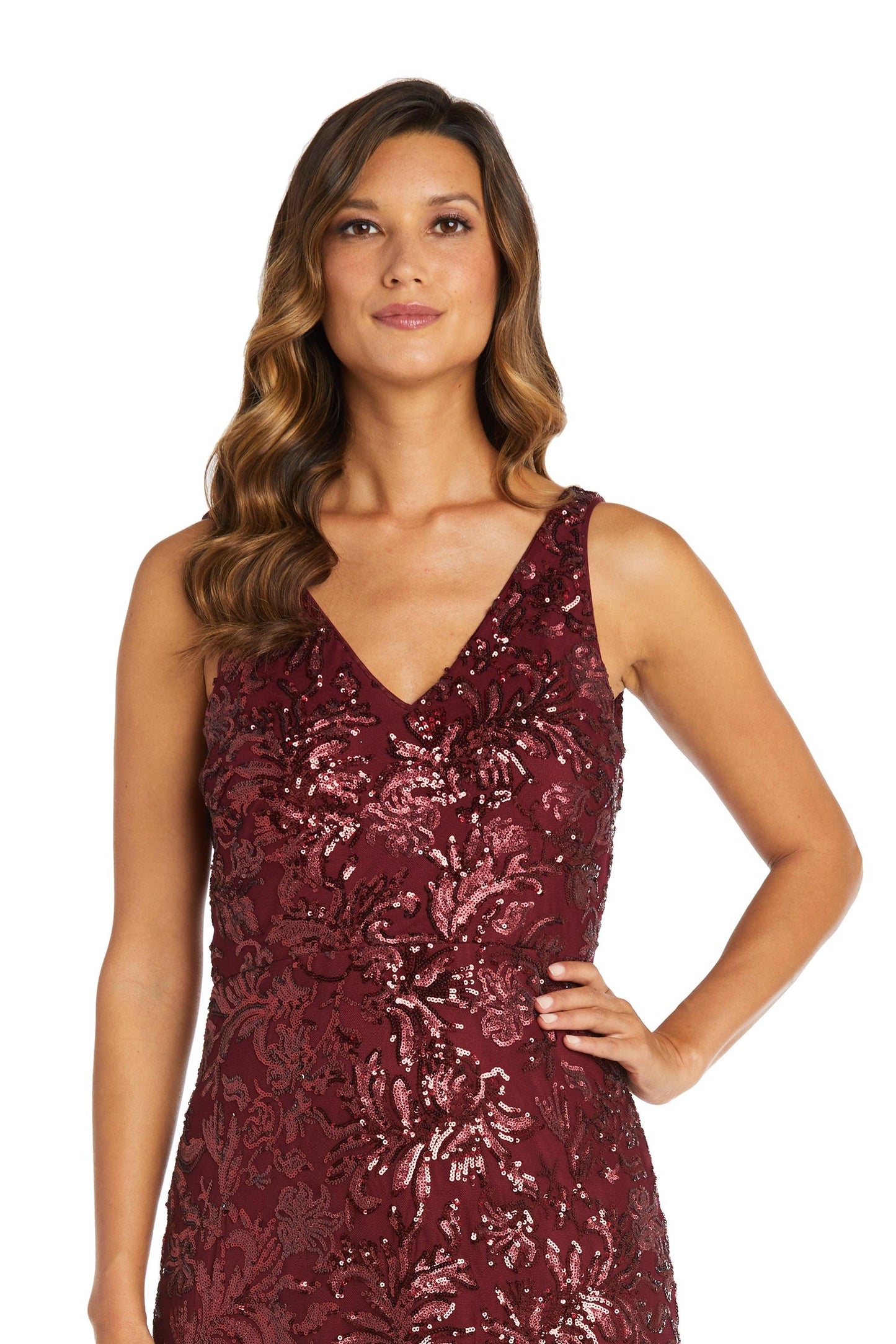 R&M Richards Long Formal Petite Dress 9171P - The Dress Outlet