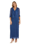 R&M Richards Long Formal Petite Jacket Dress 2475P - The Dress Outlet