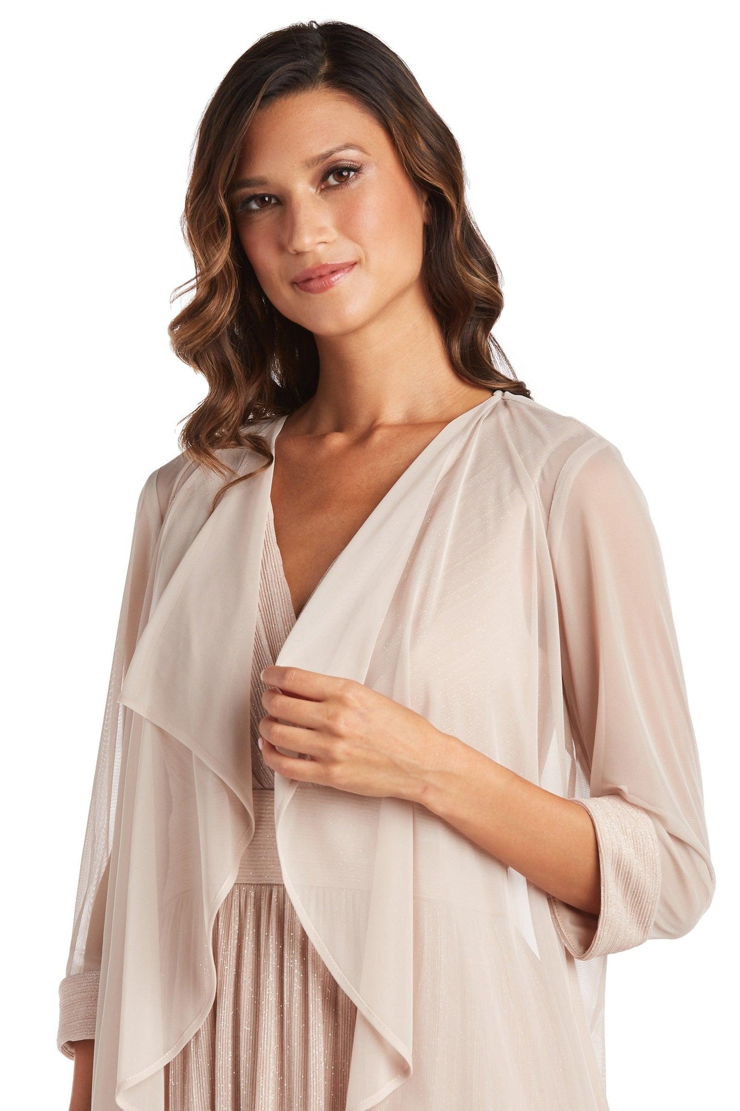 R&M Richards Long Formal Petite Jacket Dress 2475P - The Dress Outlet