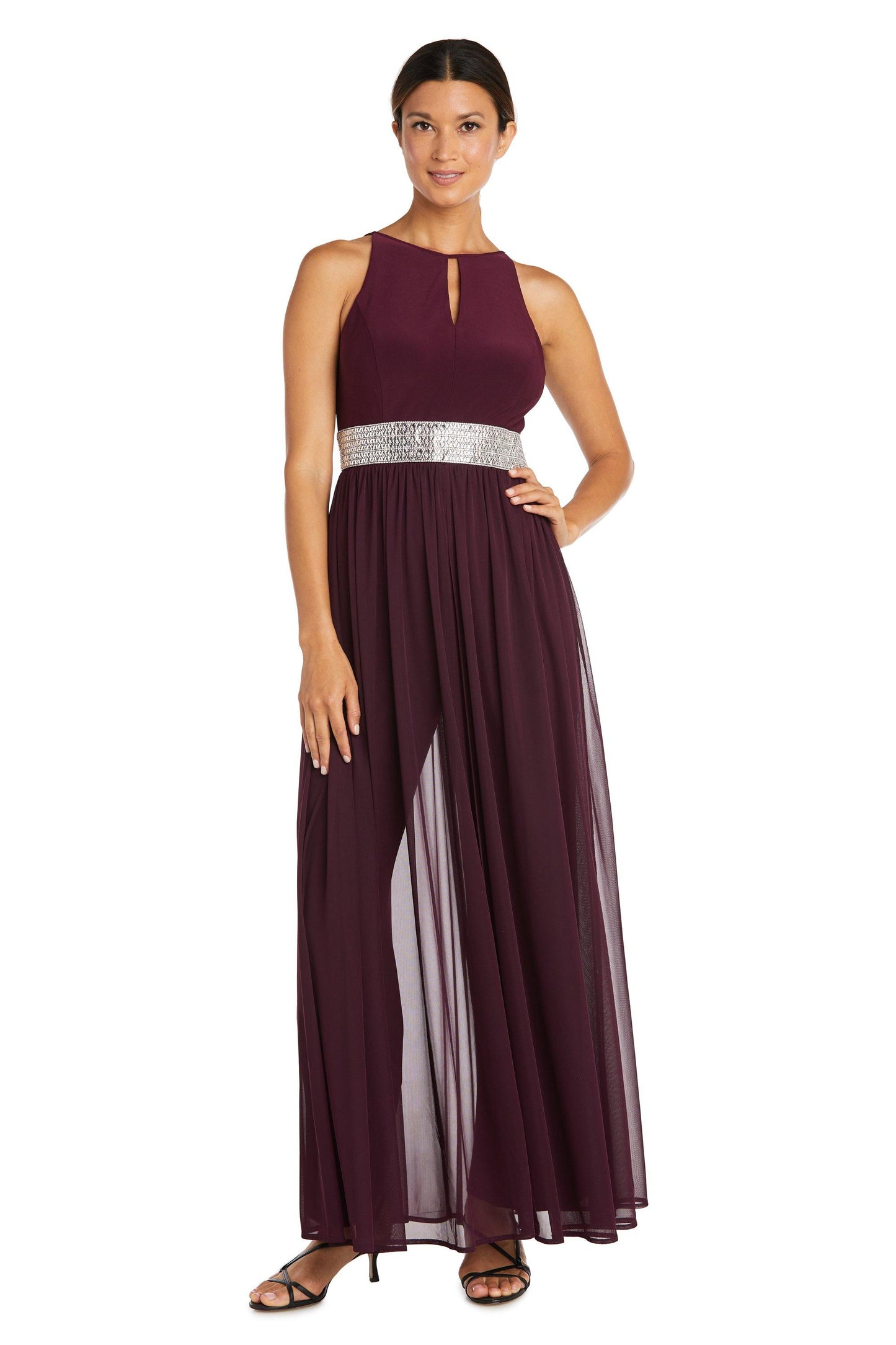 R&M Richards Long Formal Petite Jumpsuit 5375P - The Dress Outlet