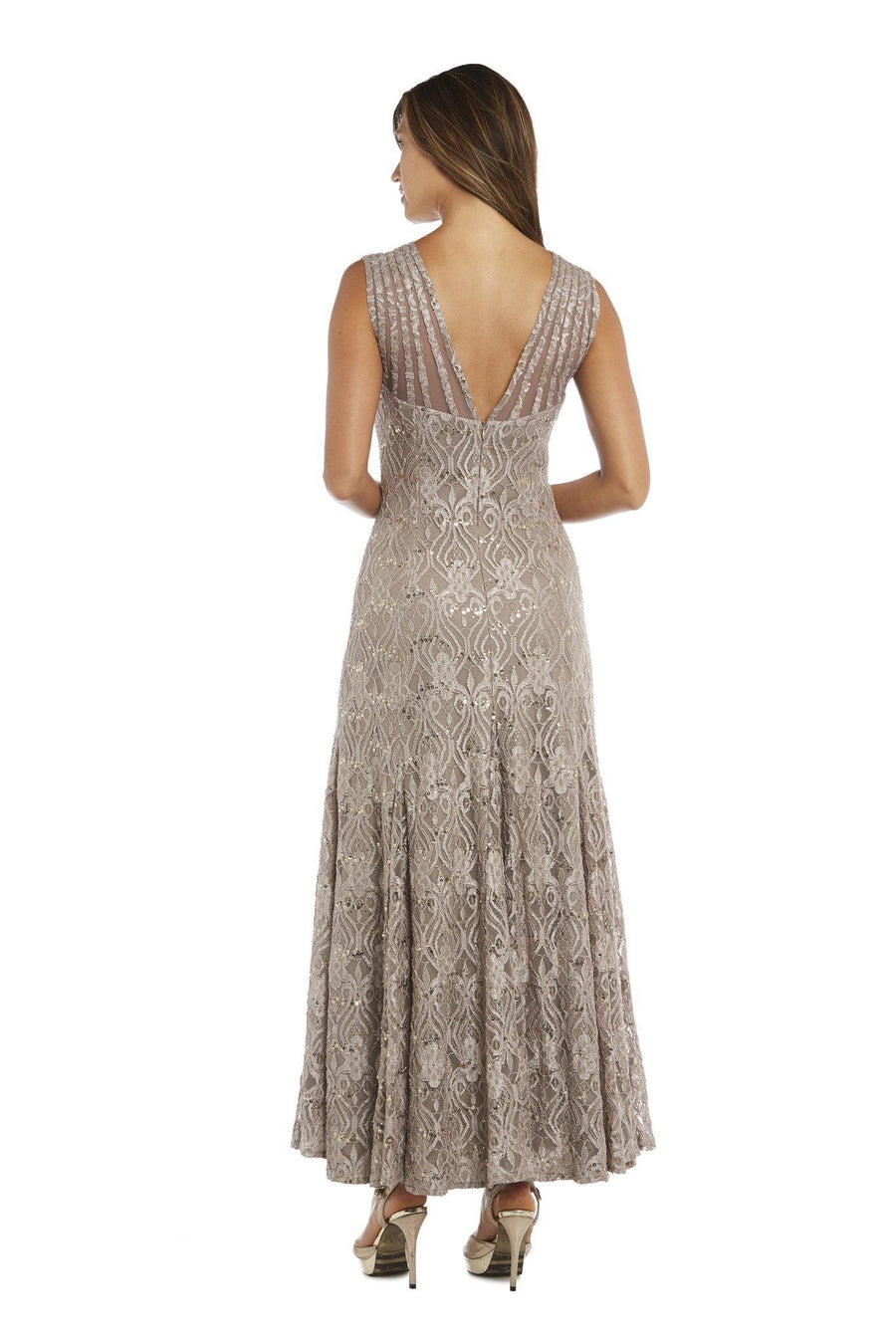 Mother of the Bride Dresses Long Formal Petite Lace Dress Champagne