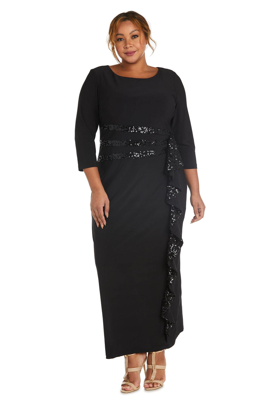 R&M Richards Long Formal Plus Size Dress 3780W - The Dress Outlet