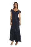 R&M Richards Long Off Shoulder Formal Dress Sale - The Dress Outlet