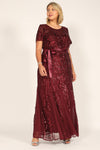 Mother Of The Bride Long Dress Burgundy