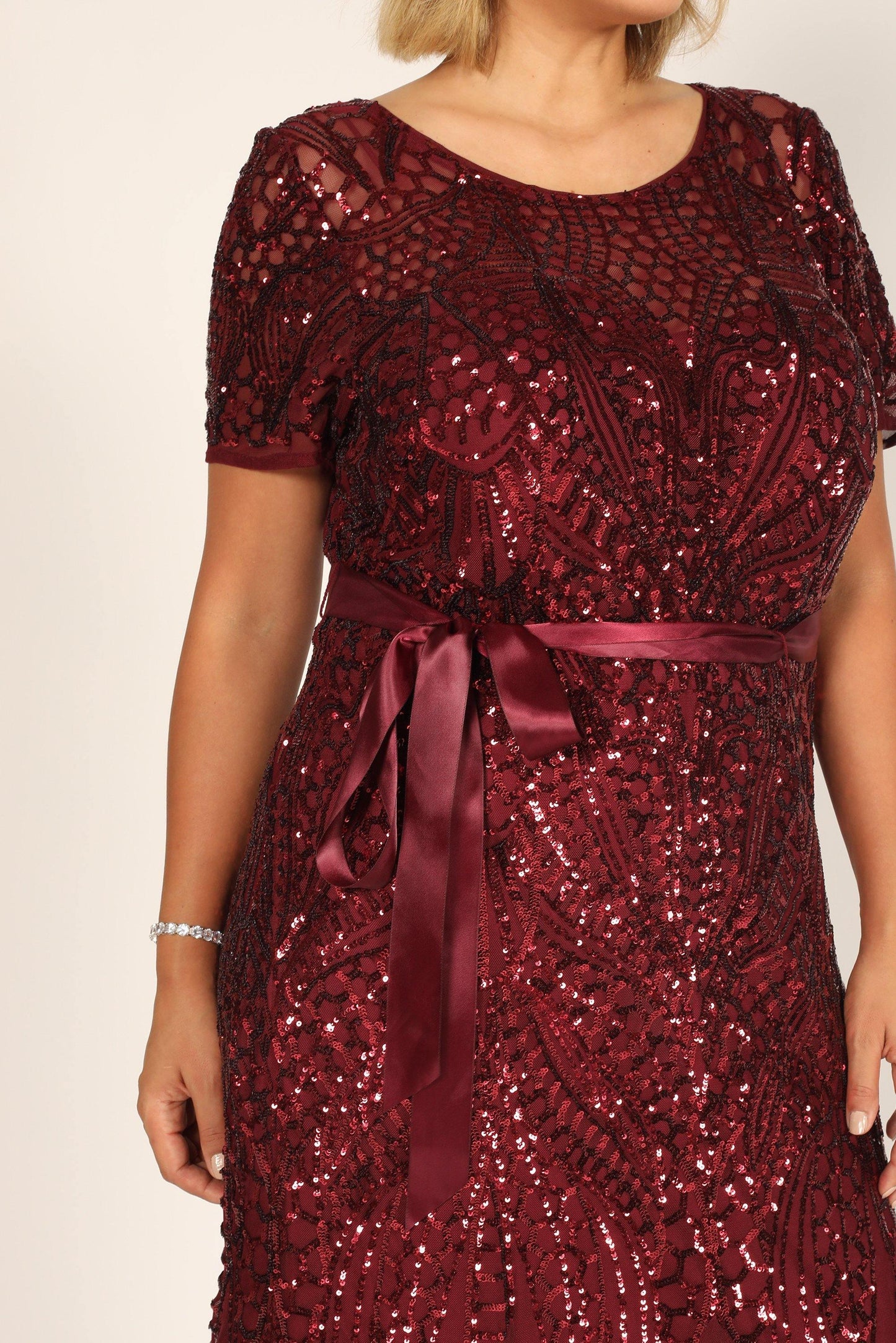 Mother Of The Bride Long Dress Burgundy