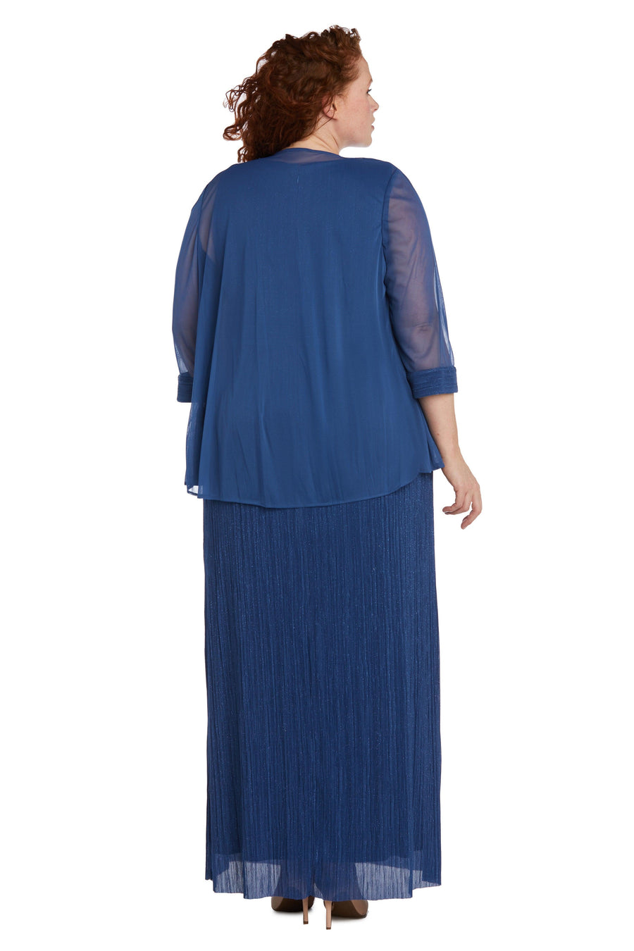 R&M Richards Long Plus Size Formal Dress 2475W - The Dress Outlet