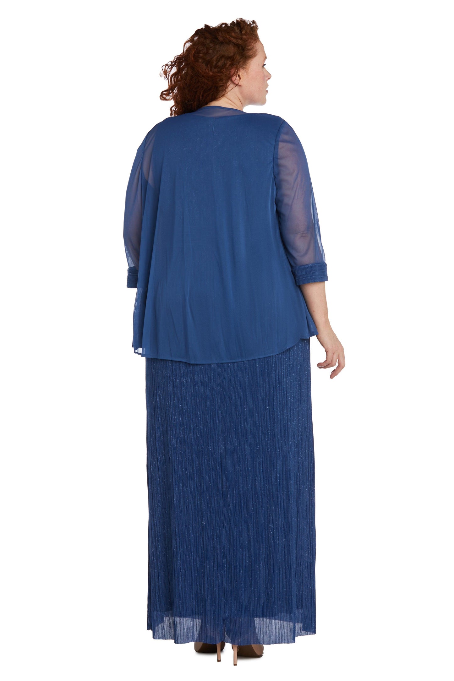 R&M Richards Long Plus Size Formal Dress 2475W - The Dress Outlet