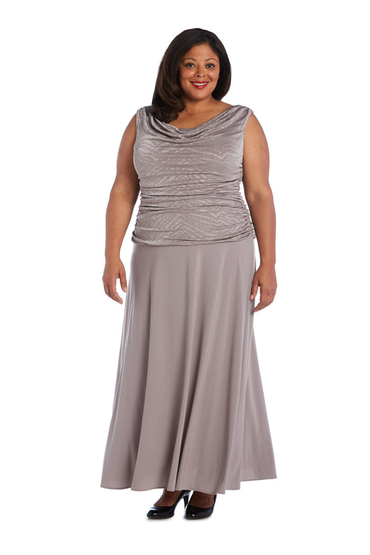 R&M Richards Long Plus Size Formal Dress 3629W - The Dress Outlet
