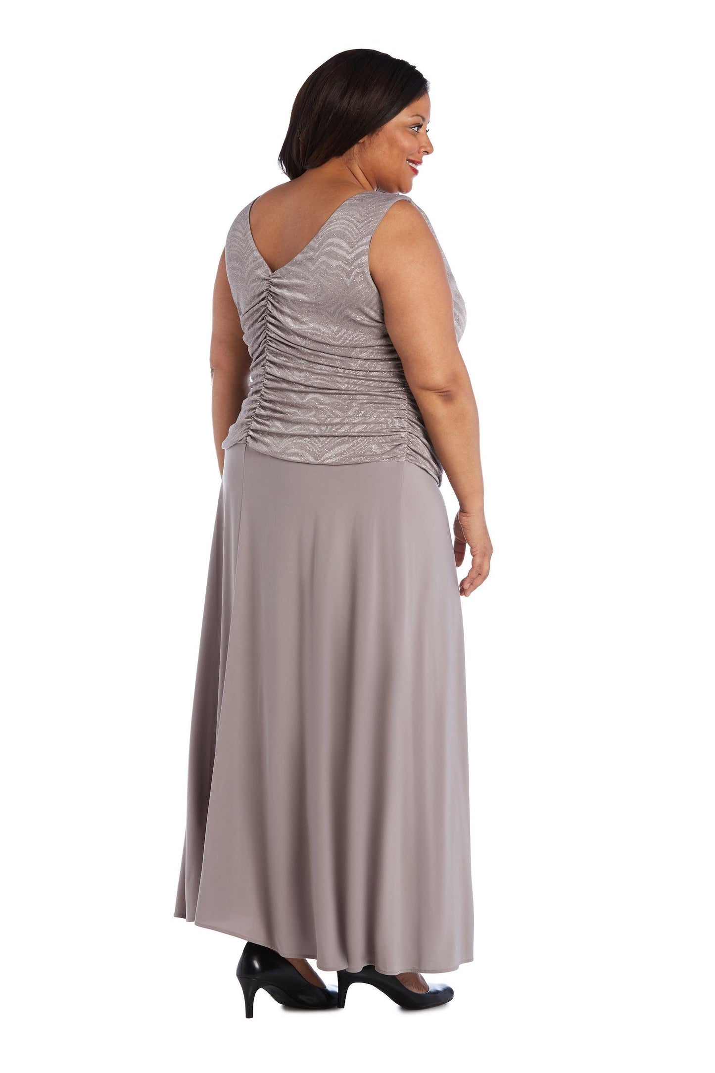 R&M Richards Long Plus Size Formal Dress 3629W - The Dress Outlet