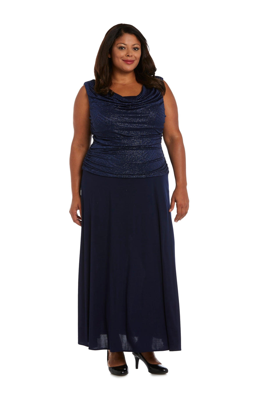 R&M Richards Long Plus Size Formal Dress 3629W - The Dress Outlet