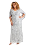 R&M Richards Long Plus Size Formal Dress 5909W - The Dress Outlet