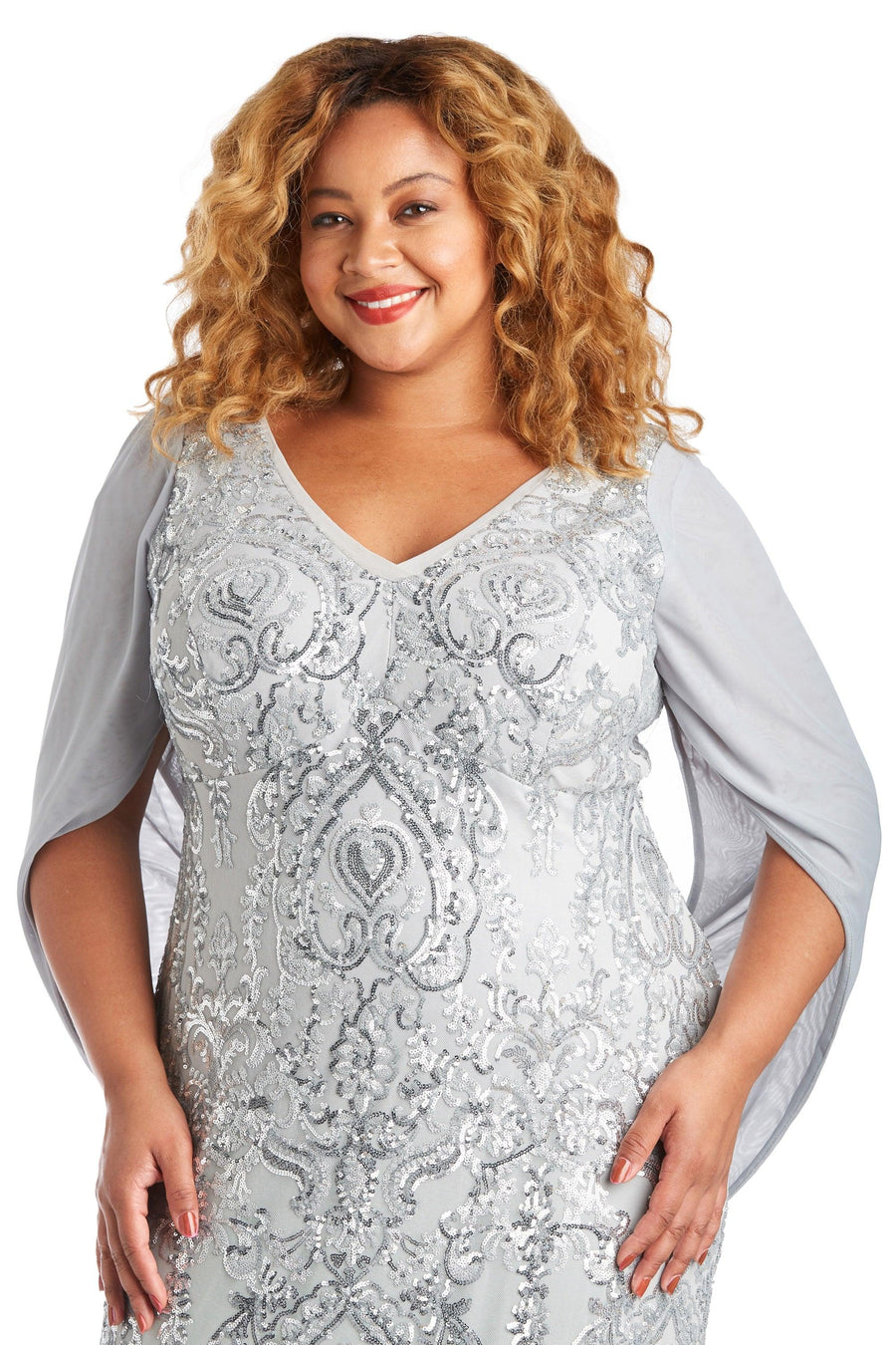Formal Dresses Long Plus Size Formal Dress Silver