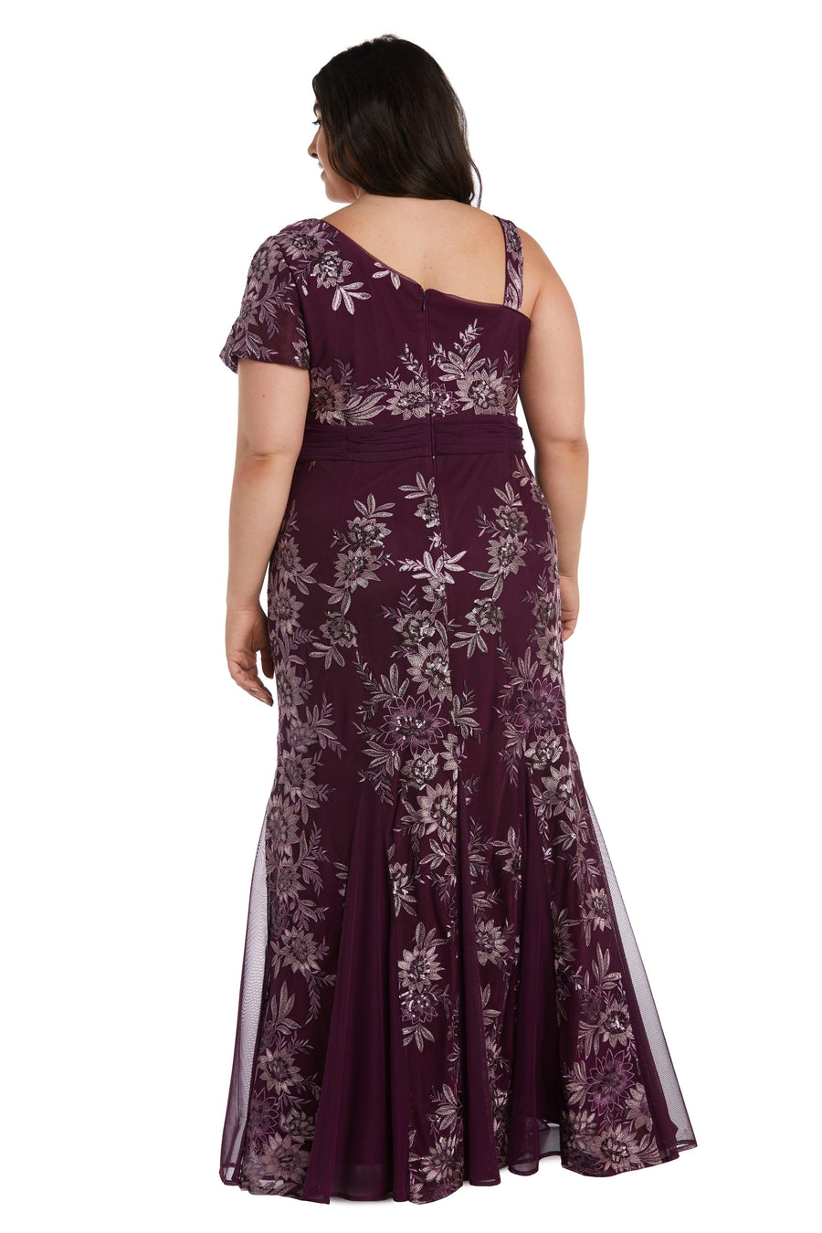 R&M Richards Long Plus Size Formal Dress 9623W - The Dress Outlet