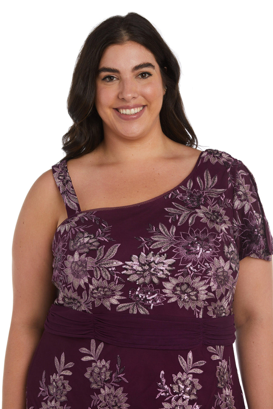 R&M Richards Long Plus Size Formal Dress 9623W - The Dress Outlet
