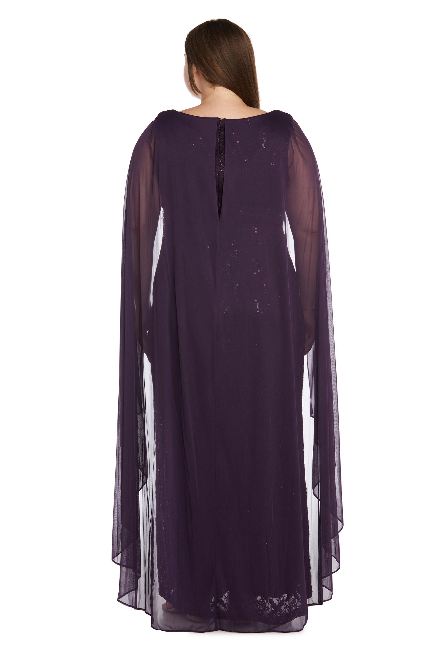 R&M Richards Long Plus Size Formal Dress 9663W - The Dress Outlet