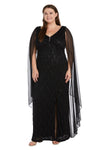 R&M Richards Long Plus Size Formal Dress 9663W - The Dress Outlet