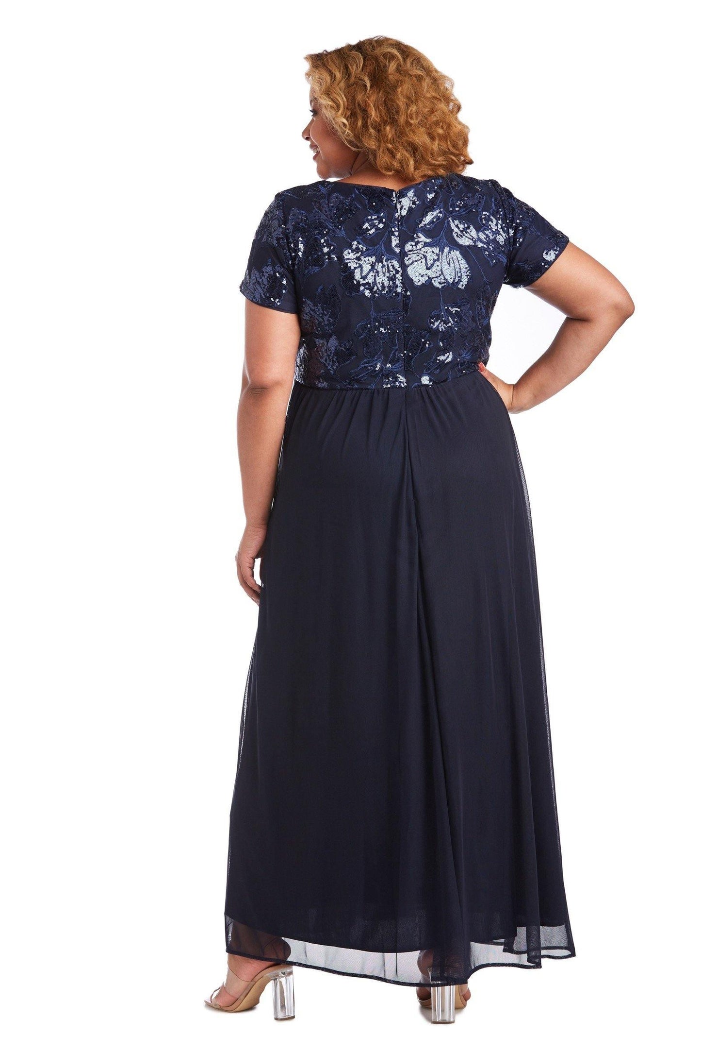 R&M Richards Long Plus Size Formal Dress Sale - The Dress Outlet