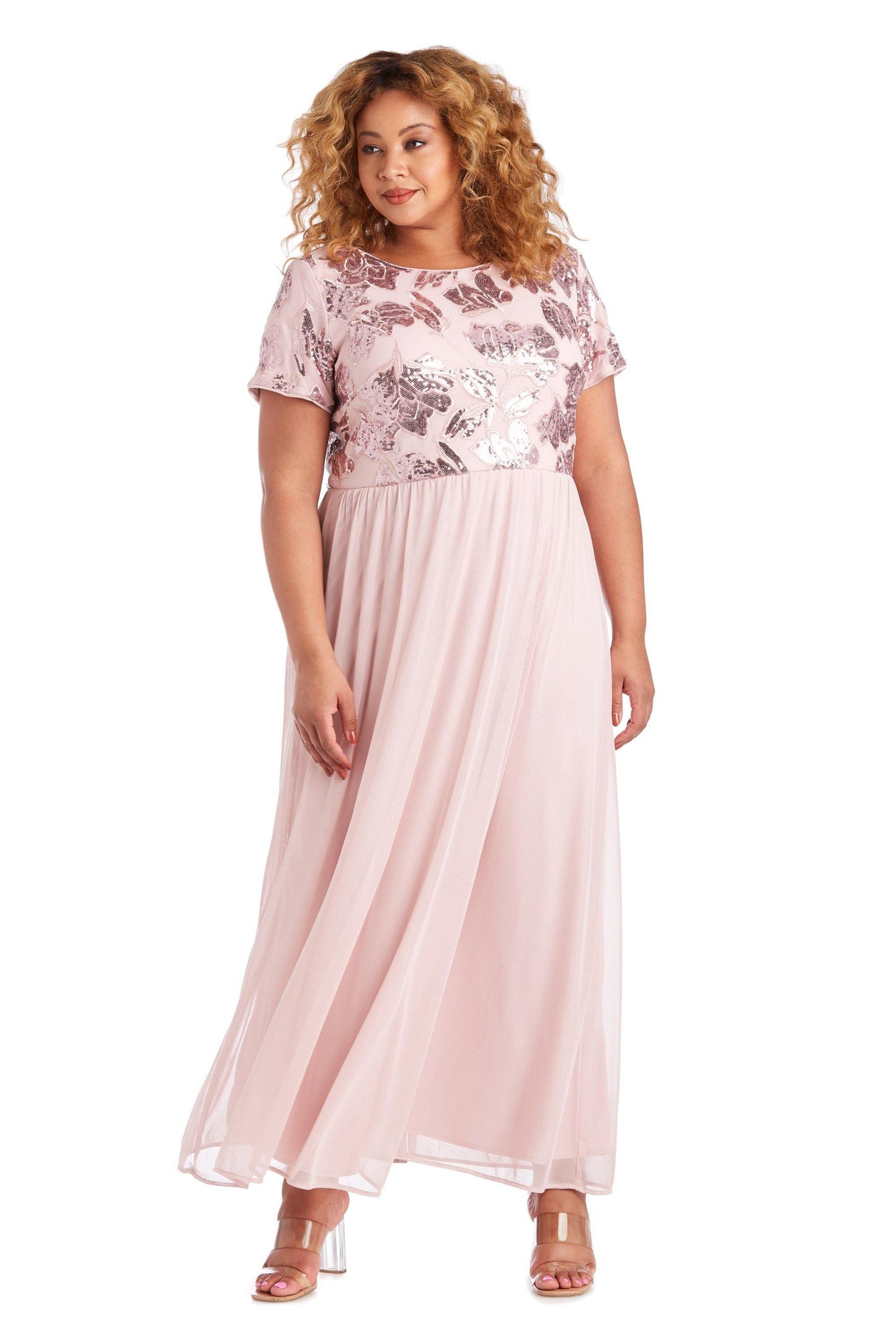 R&M Richards Long Plus Size Formal Dress Sale - The Dress Outlet
