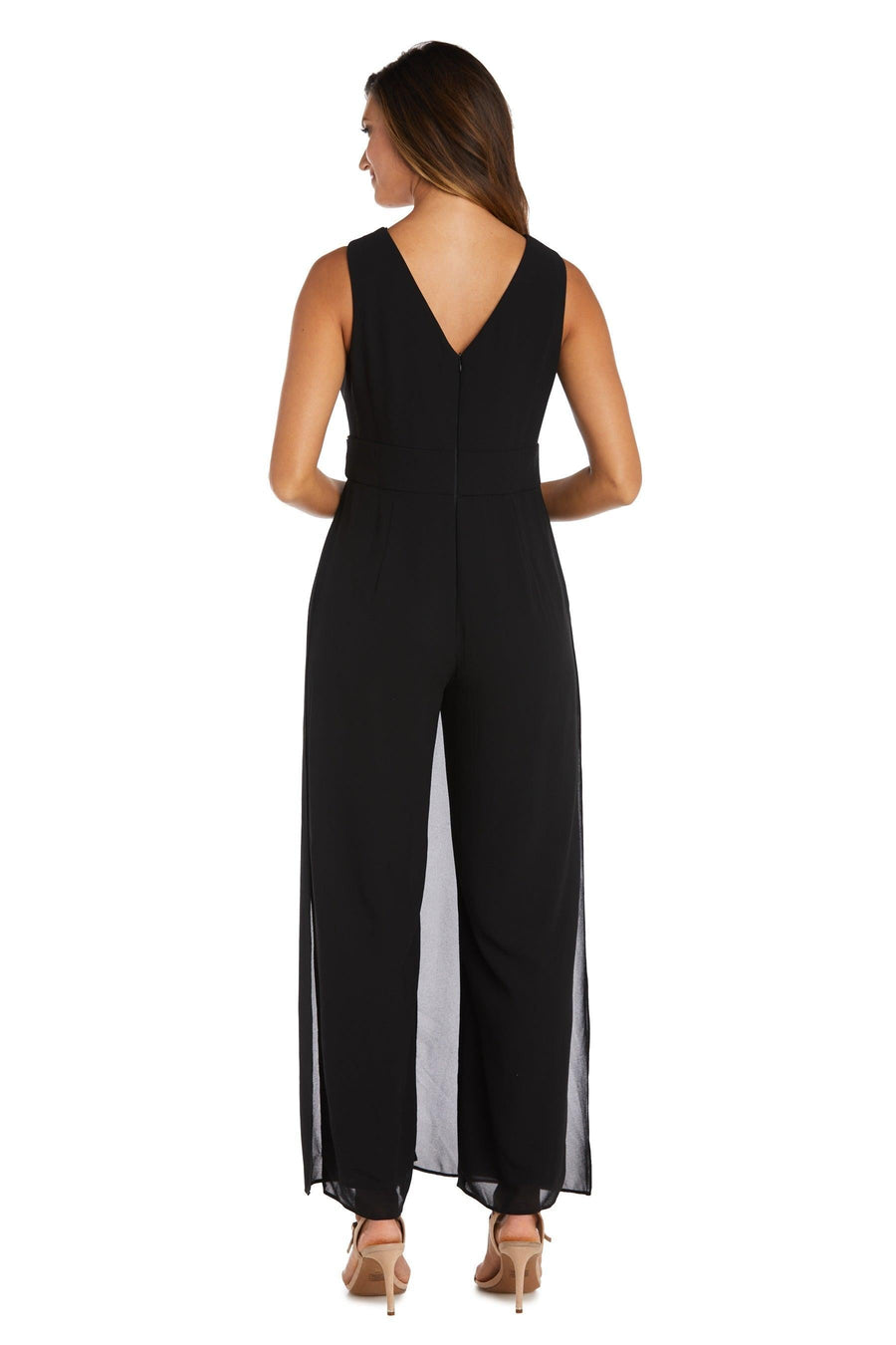 R&M Richards Long Sleeveless Formal Jumpsuit Sale - The Dress Outlet
