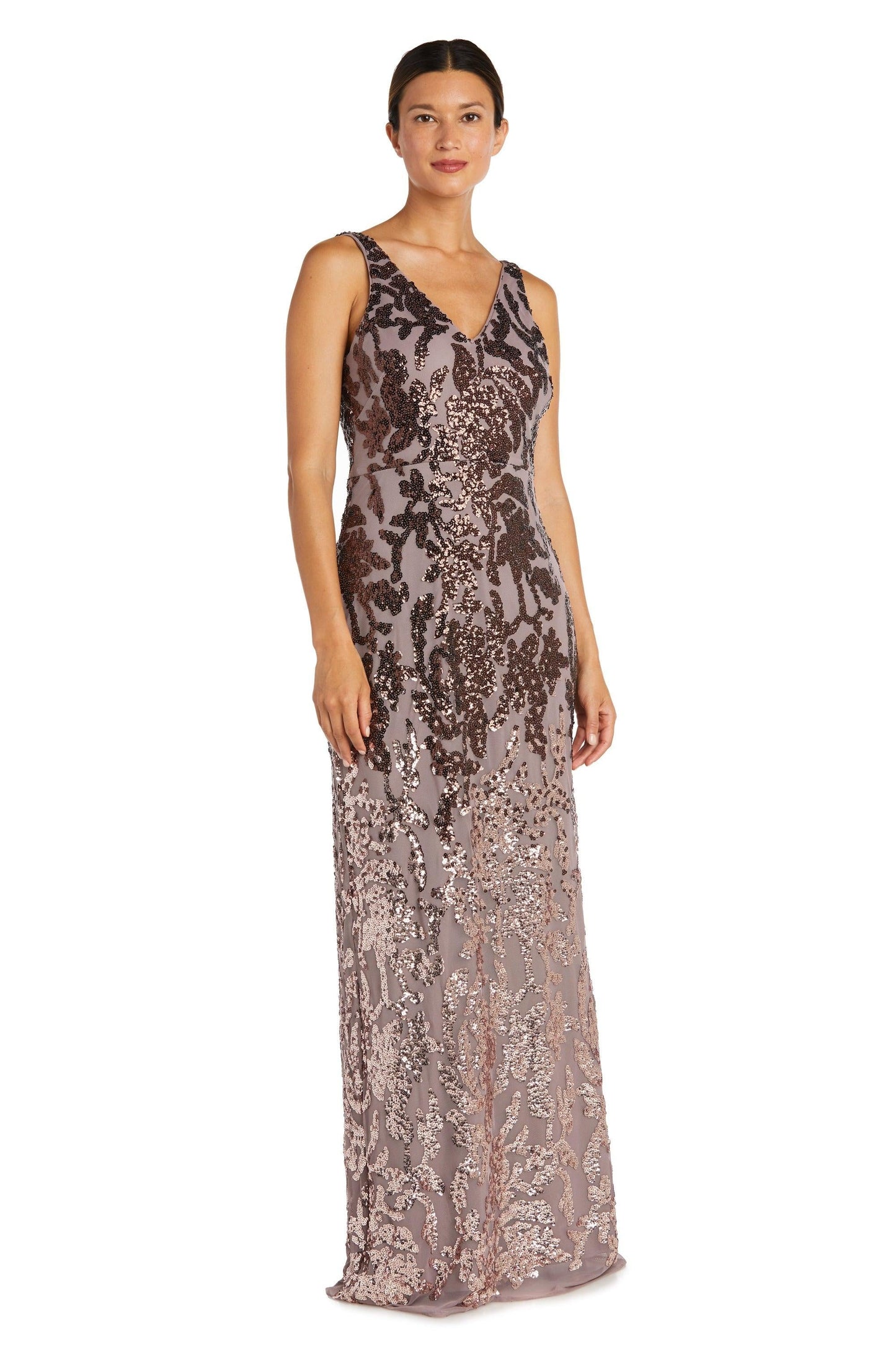 R&M Richards Long Sleeveless Formal Ombre Gown 9131 - The Dress Outlet