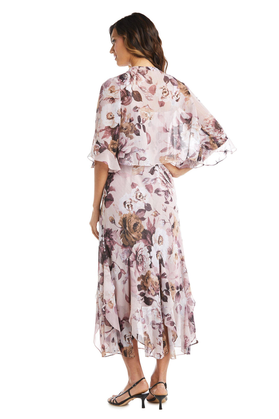 R&M Richards Long Two Piece Floral Jacket Dress 7915 - The Dress Outlet