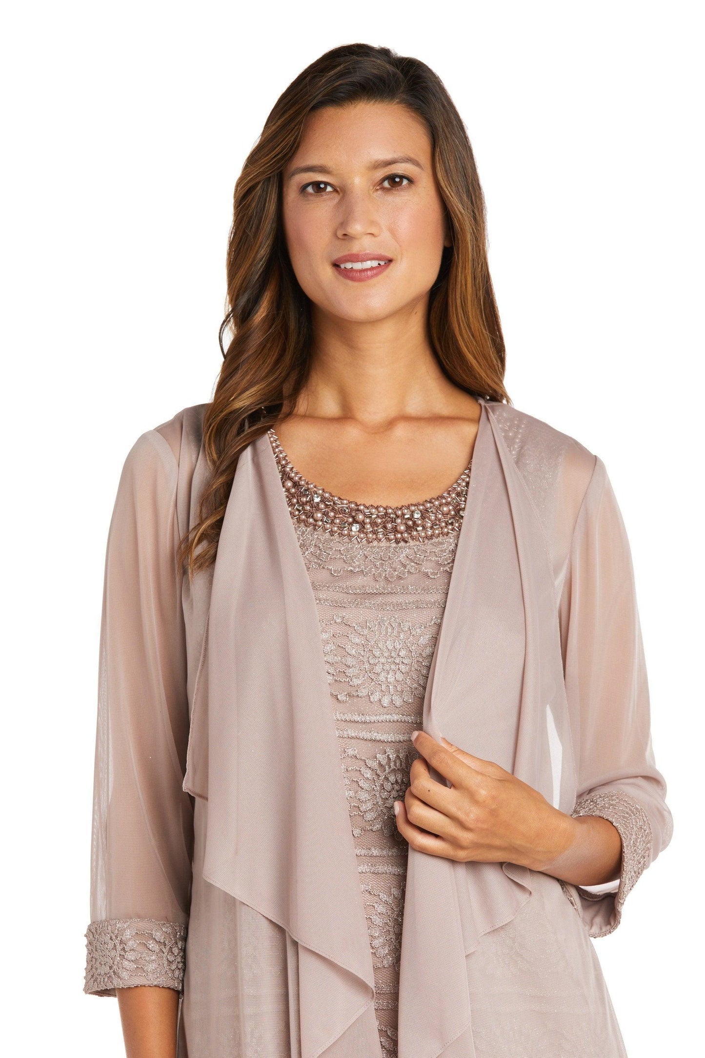 R&M Richards Mother of the Bride Short Dress 5558P - The Dress Outlet