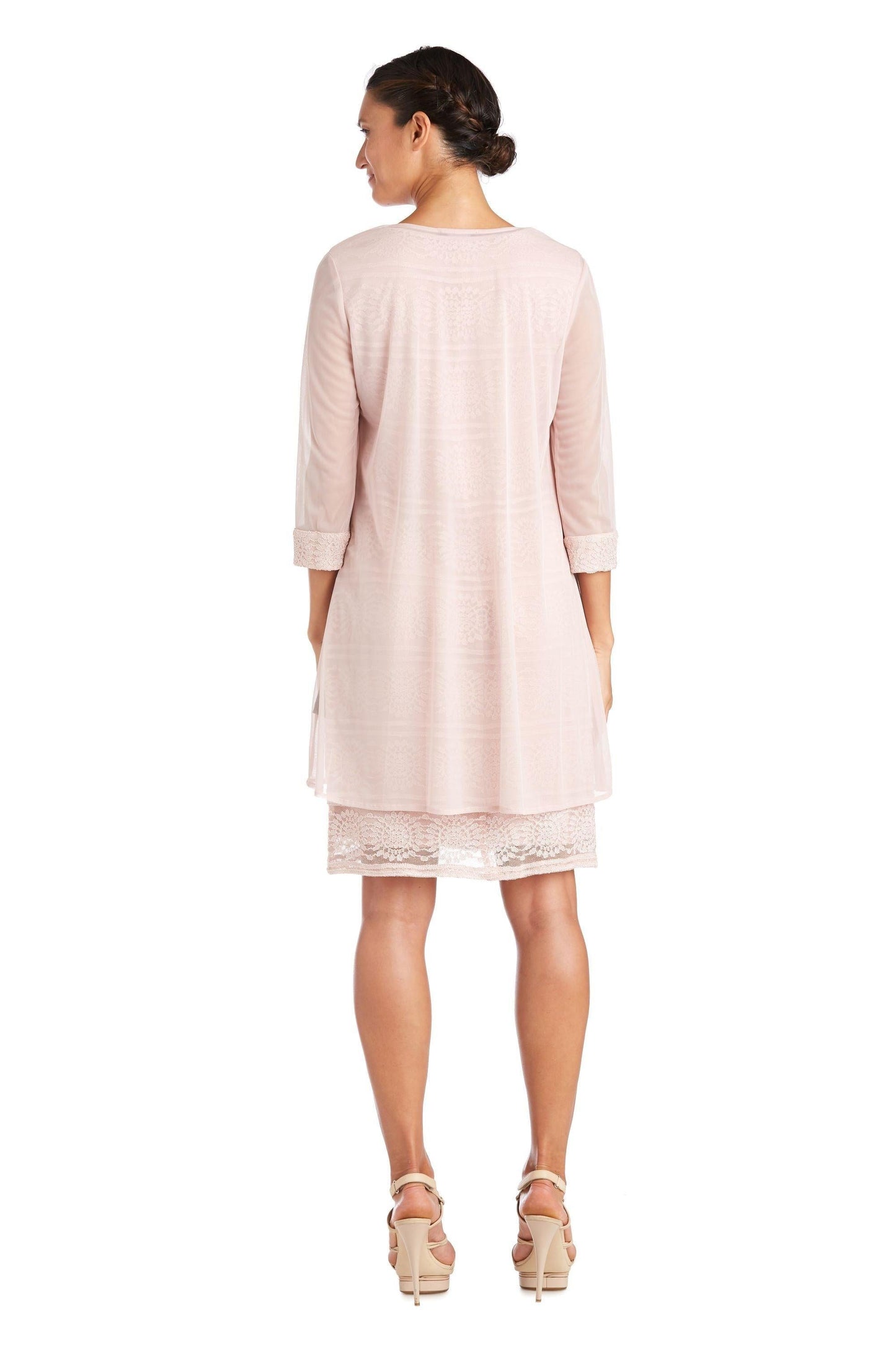 R&M Richards Mother of the Bride Short Dress 5558P - The Dress Outlet