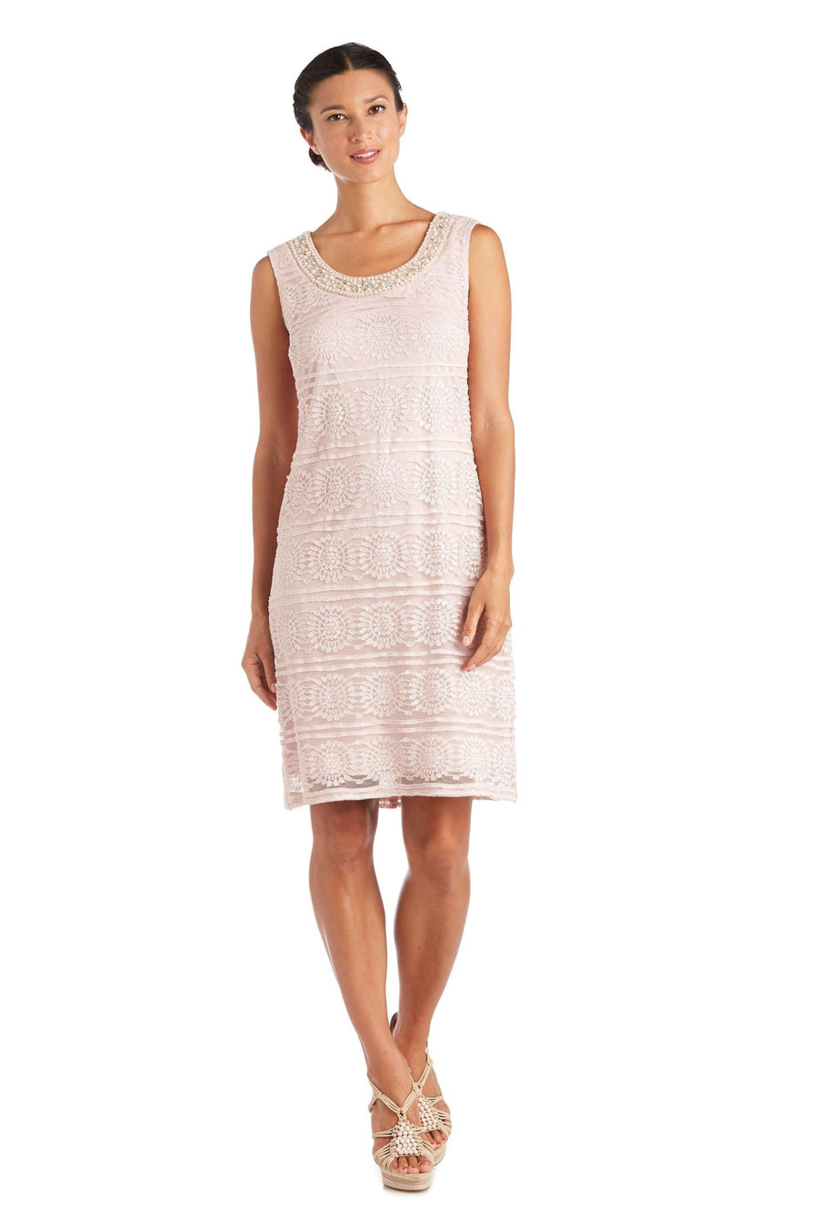 R&M Richards Mother of the Bride Short Dress 5558P - The Dress Outlet