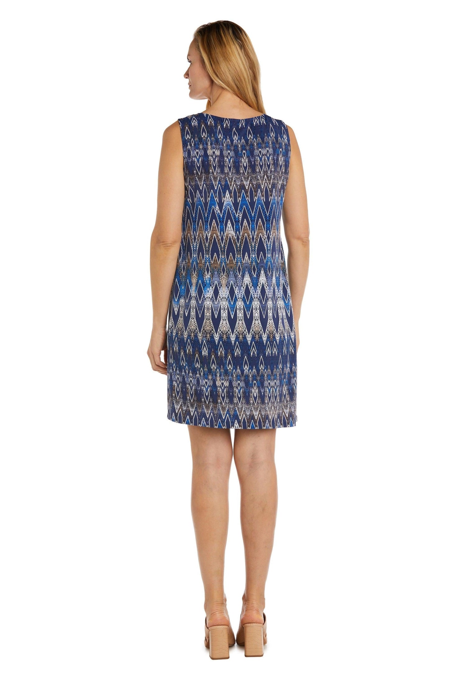 R&M Richards Mother of the Bride Short Dress 9437P - The Dress Outlet