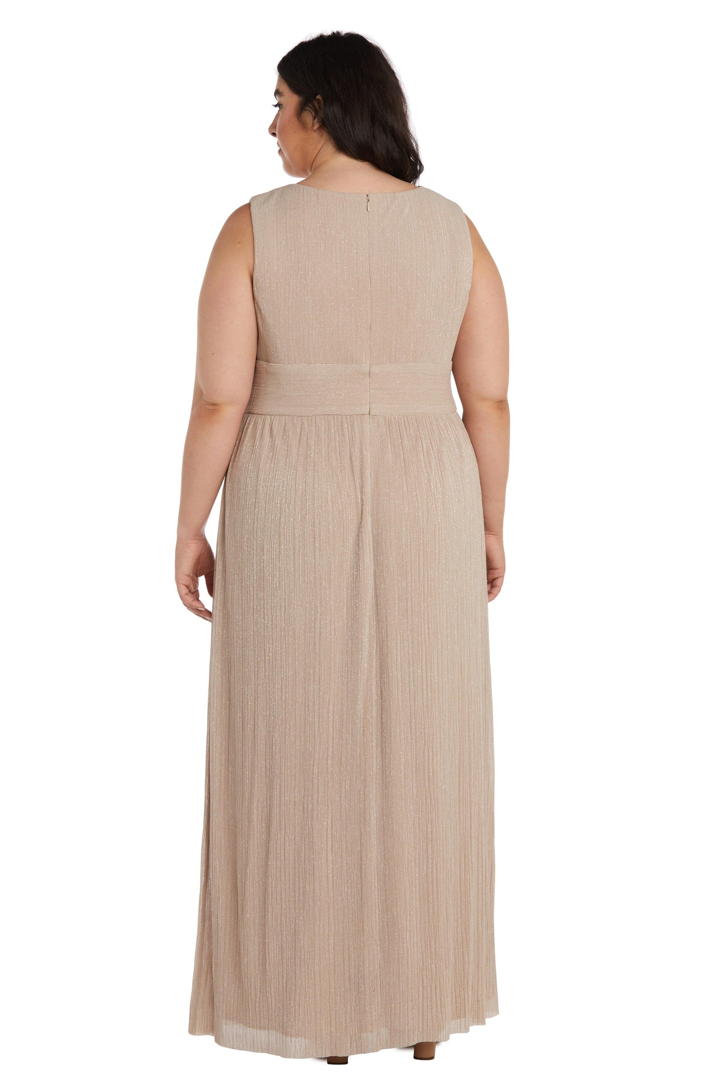 R&M Richards Plus Size Long Formal Dress 2522W - The Dress Outlet