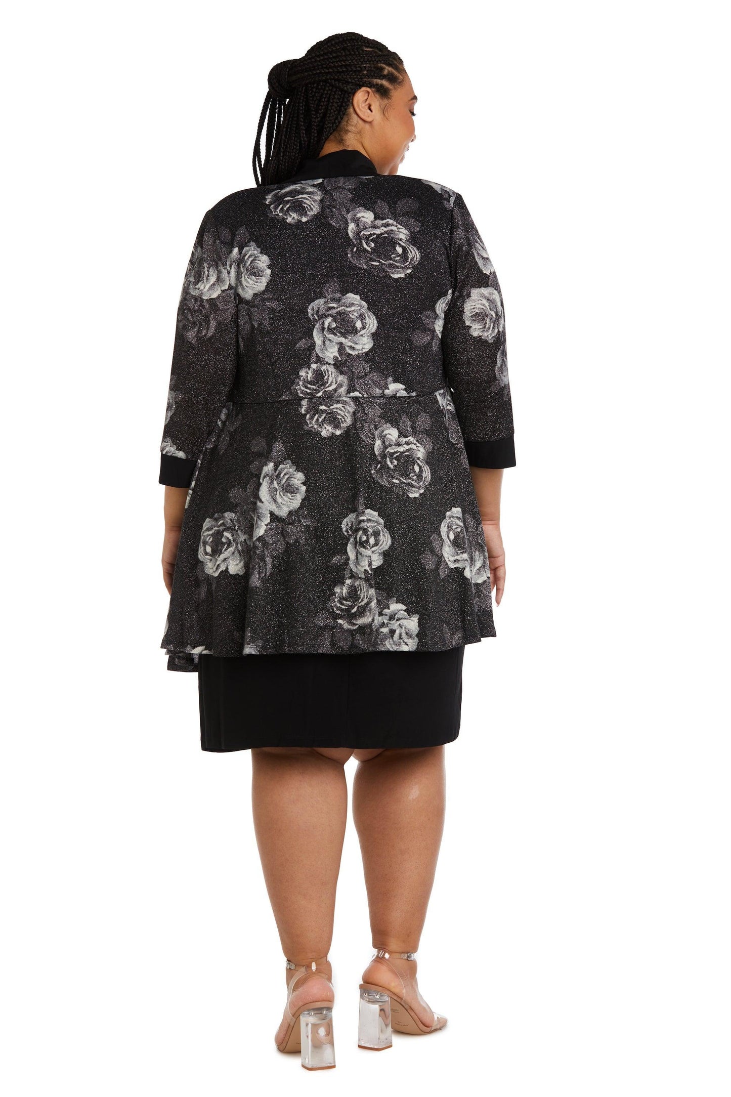 R&M Richards Plus Size Printed Jacket Dress 9203W - The Dress Outlet