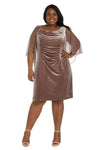 R&M Richards Plus Size Short Cocktail Dress 7457W - The Dress Outlet