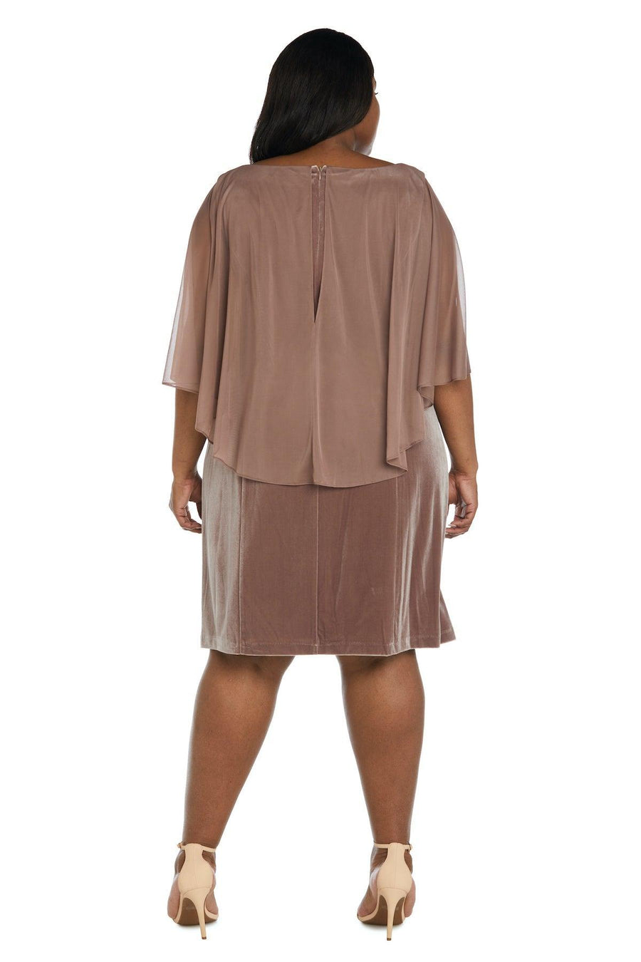 R&M Richards Plus Size Short Cocktail Dress 7457W - The Dress Outlet