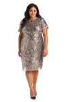 R&M Richards Plus Size Short Dress 5521W - The Dress Outlet