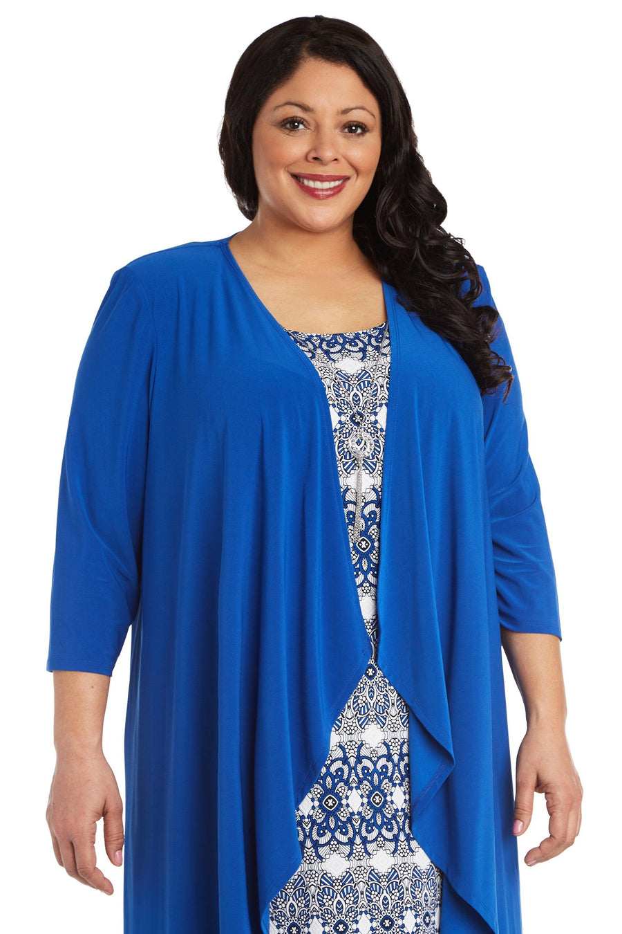 R&M Richards Plus Size Short Jacket Dress 7687W - The Dress Outlet