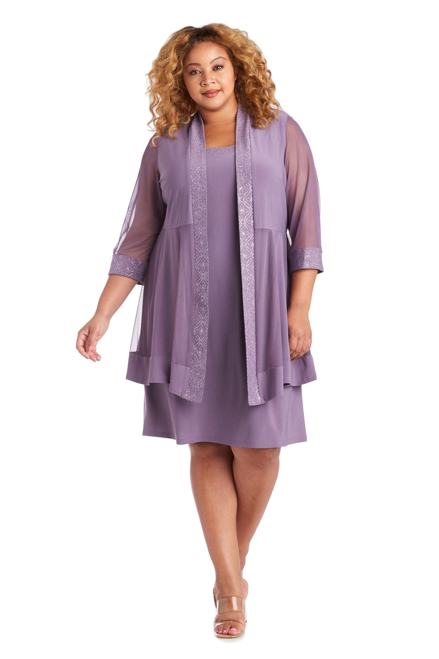 R&M Richards Plus Size Short Jacket Dress 8993W - The Dress Outlet
