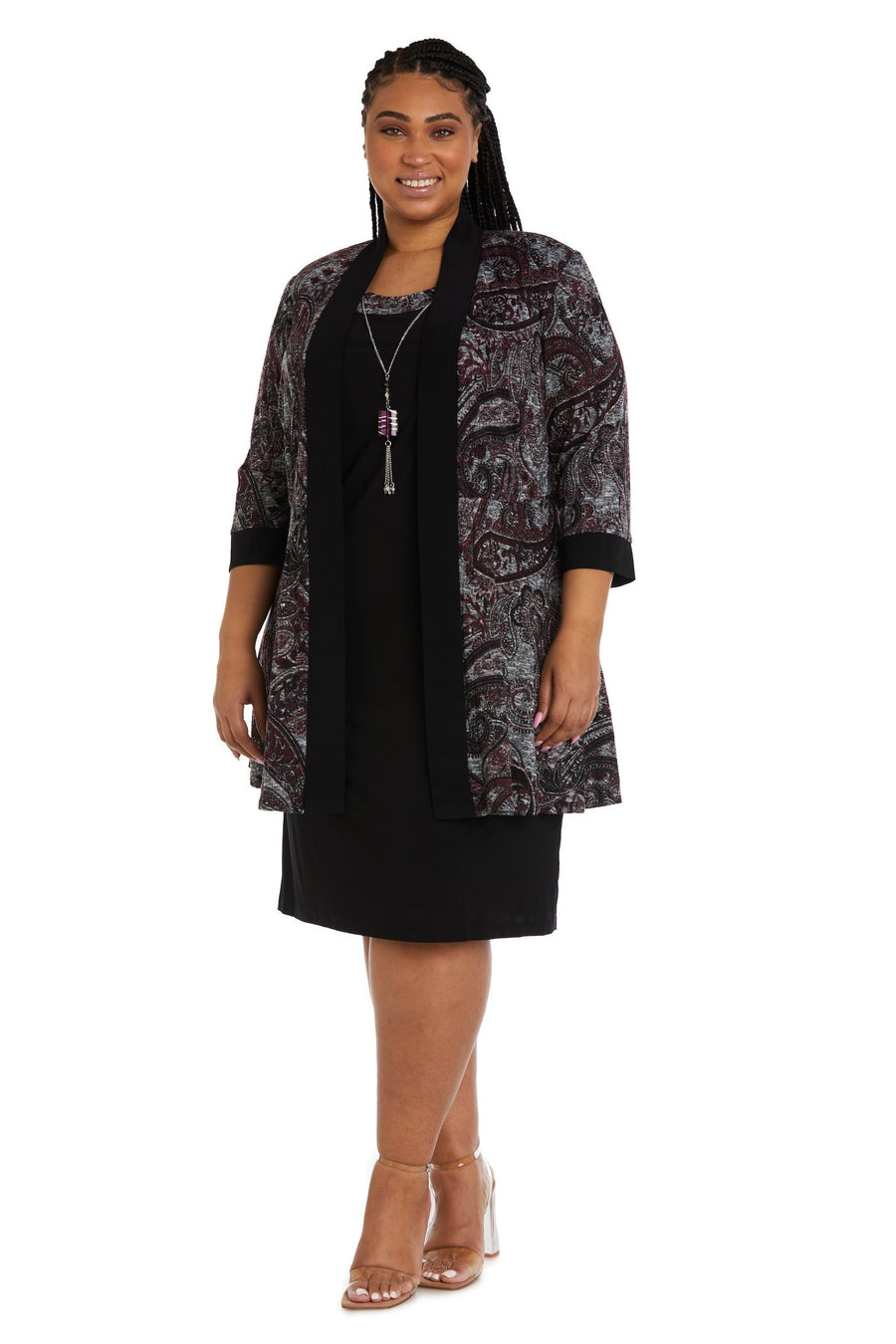R&M Richards Plus Size Short Jacket Dress 9213W - The Dress Outlet