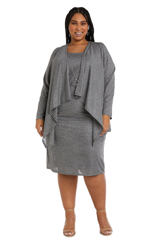 R&M Richards Plus Size Short Jacket Dress 9516W - The Dress Outlet