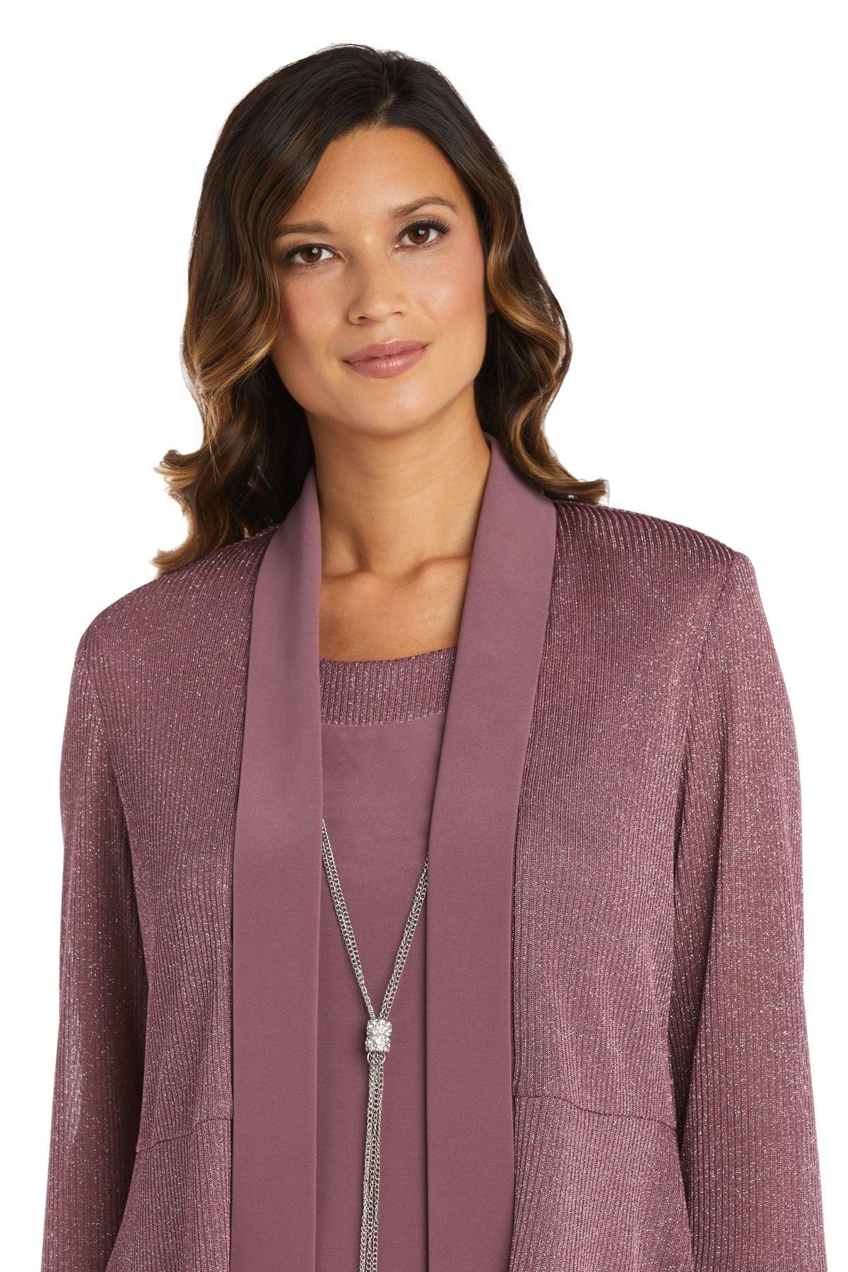 R&M Richards Short 2 Piece Metallic Jacket Dress 1873 - The Dress Outlet